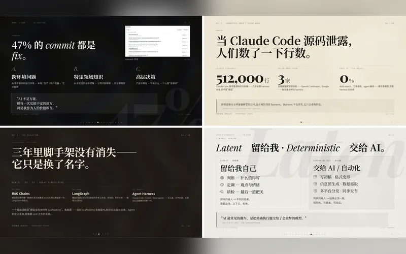 Ảnh minh hoạ cho Guizang — slide chạy ngay trên trình duyệt, gọn trong một tệp HTML