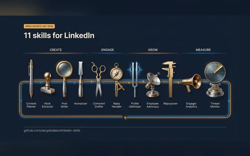 Ảnh minh hoạ cho LinkedIn — viết theo giọng của bạn, chờ bạn gật rồi mới đăng