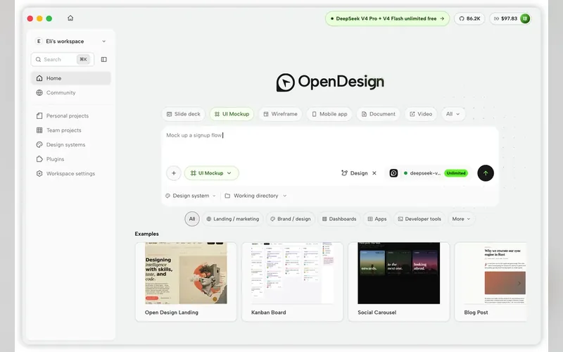 Ảnh minh hoạ cho OpenDesign — bản mã nguồn mở của Claude Design, chạy trên máy bạn