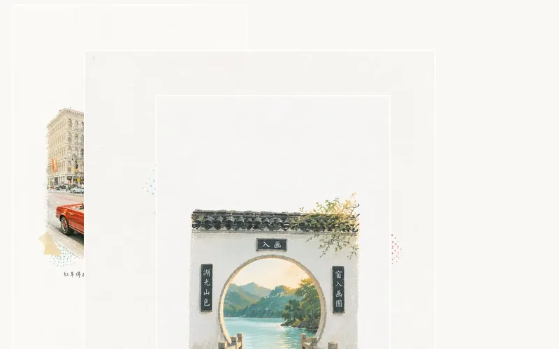 Ảnh minh hoạ cho Ảnh bỏ đi vẽ lại — chừa 80% giấy trắng, hình chỉ chiếm một góc nhỏ